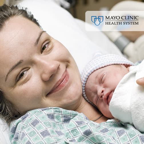 Mother with newborn