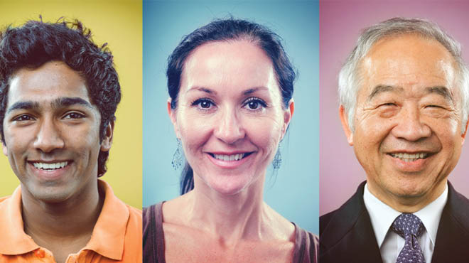 Faces of three people montagejpg