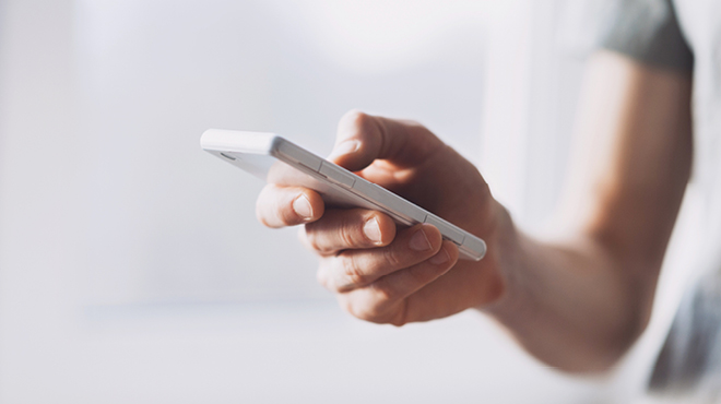 Cell phone in hand