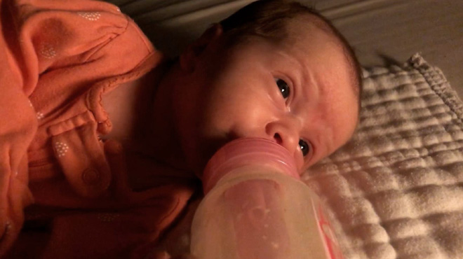 Baby bottle feeding