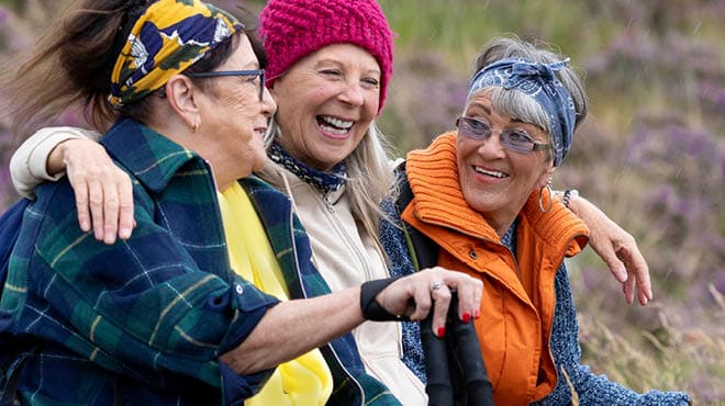 Group of three seniors