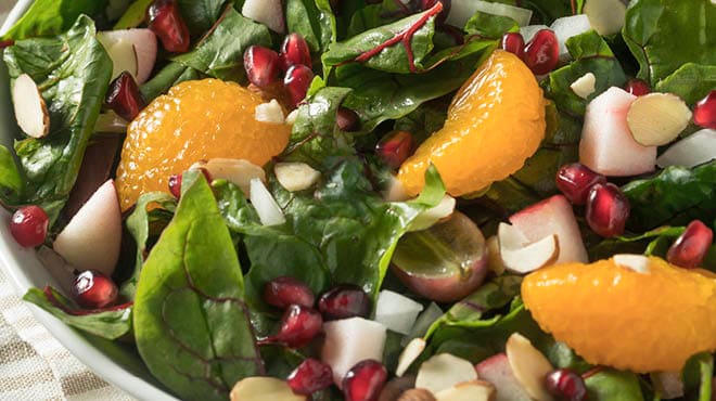 Citrus and pomegranate salad