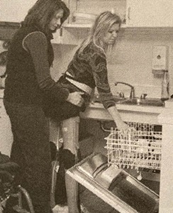 Reese with therapist