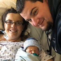 Mom, dad and baby